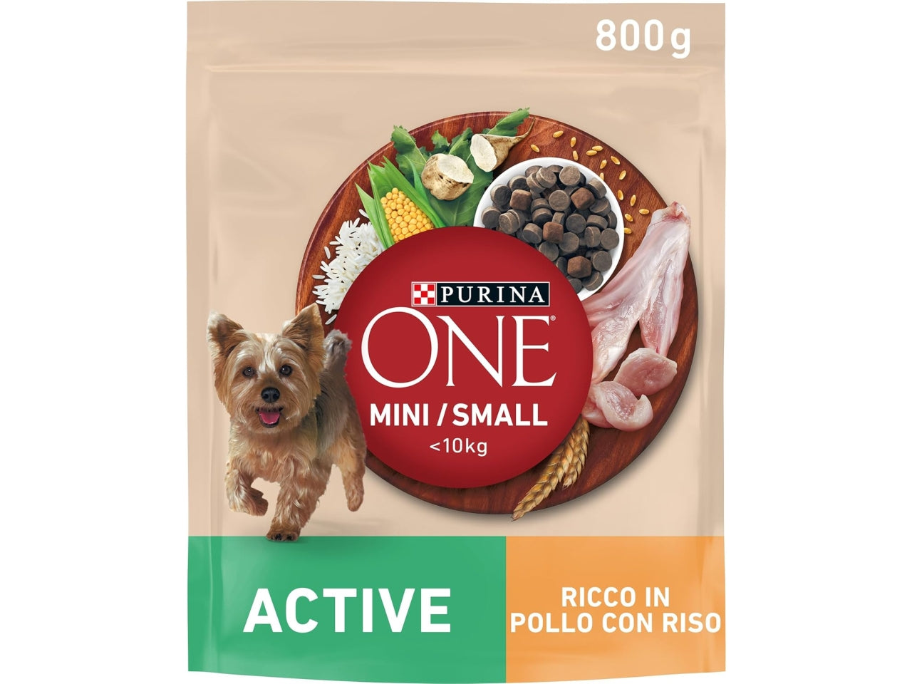 Purina one mini dog act.pollo/riso 800gr