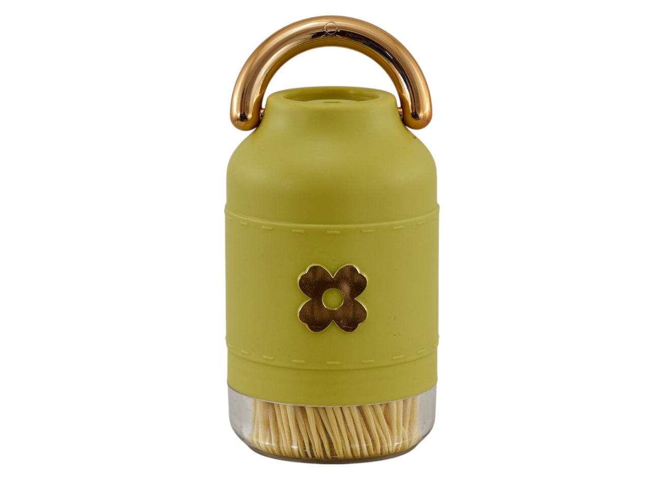 Porta stuzzicadenti borraccia verde