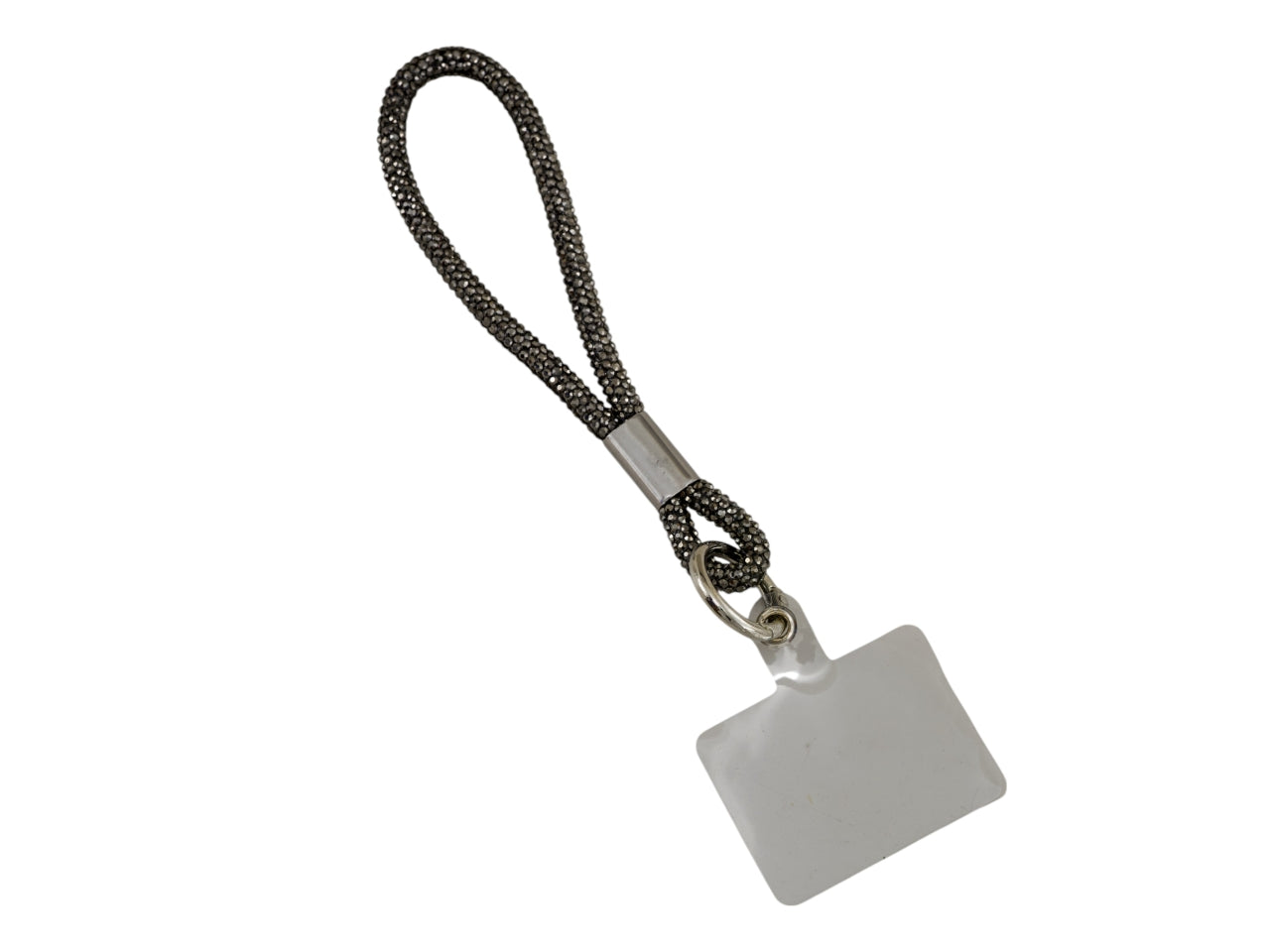 Laccio strass small per cellulare 17cm nero