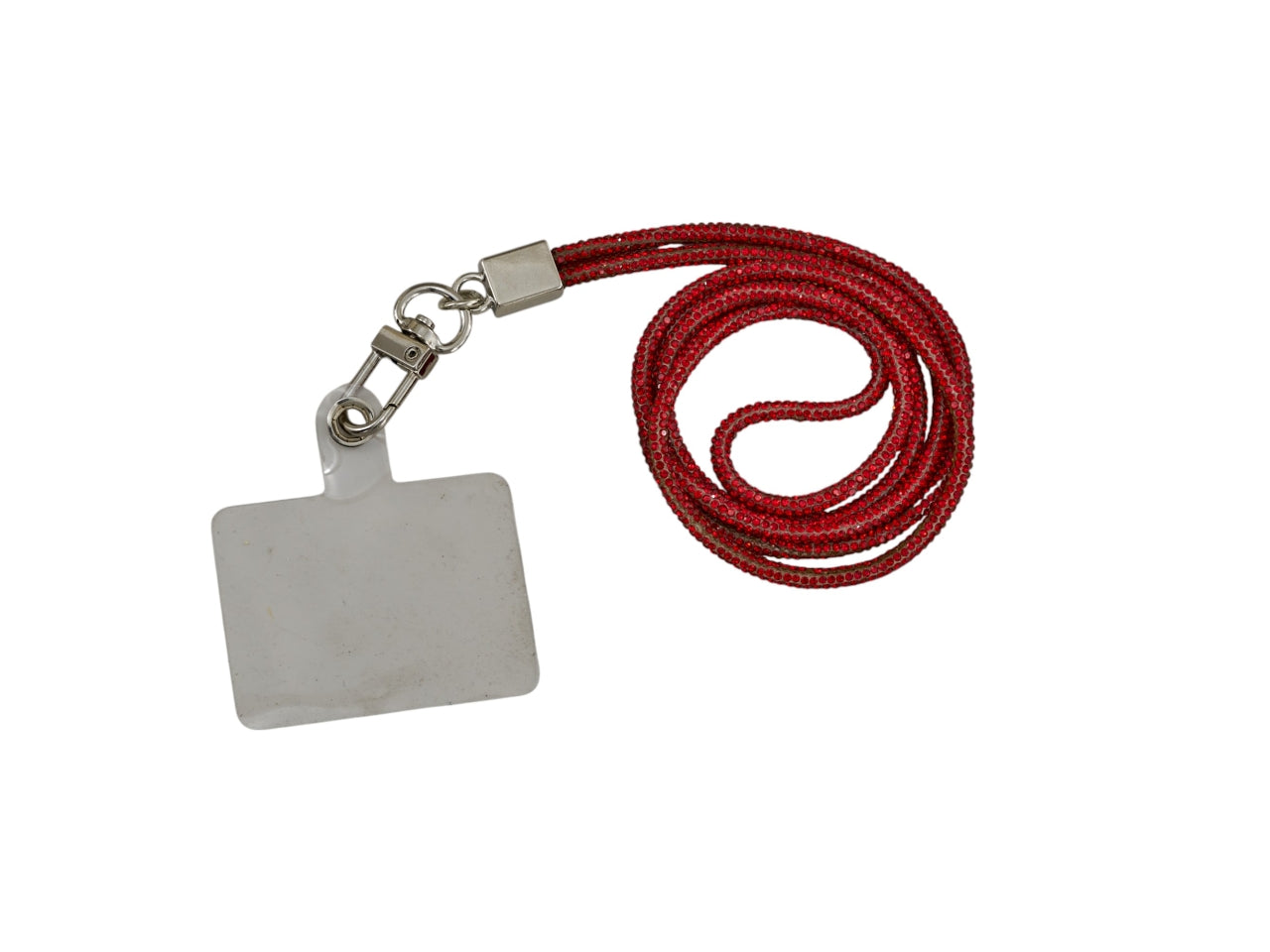 Laccio strass big per cellulare 45cm rosso
