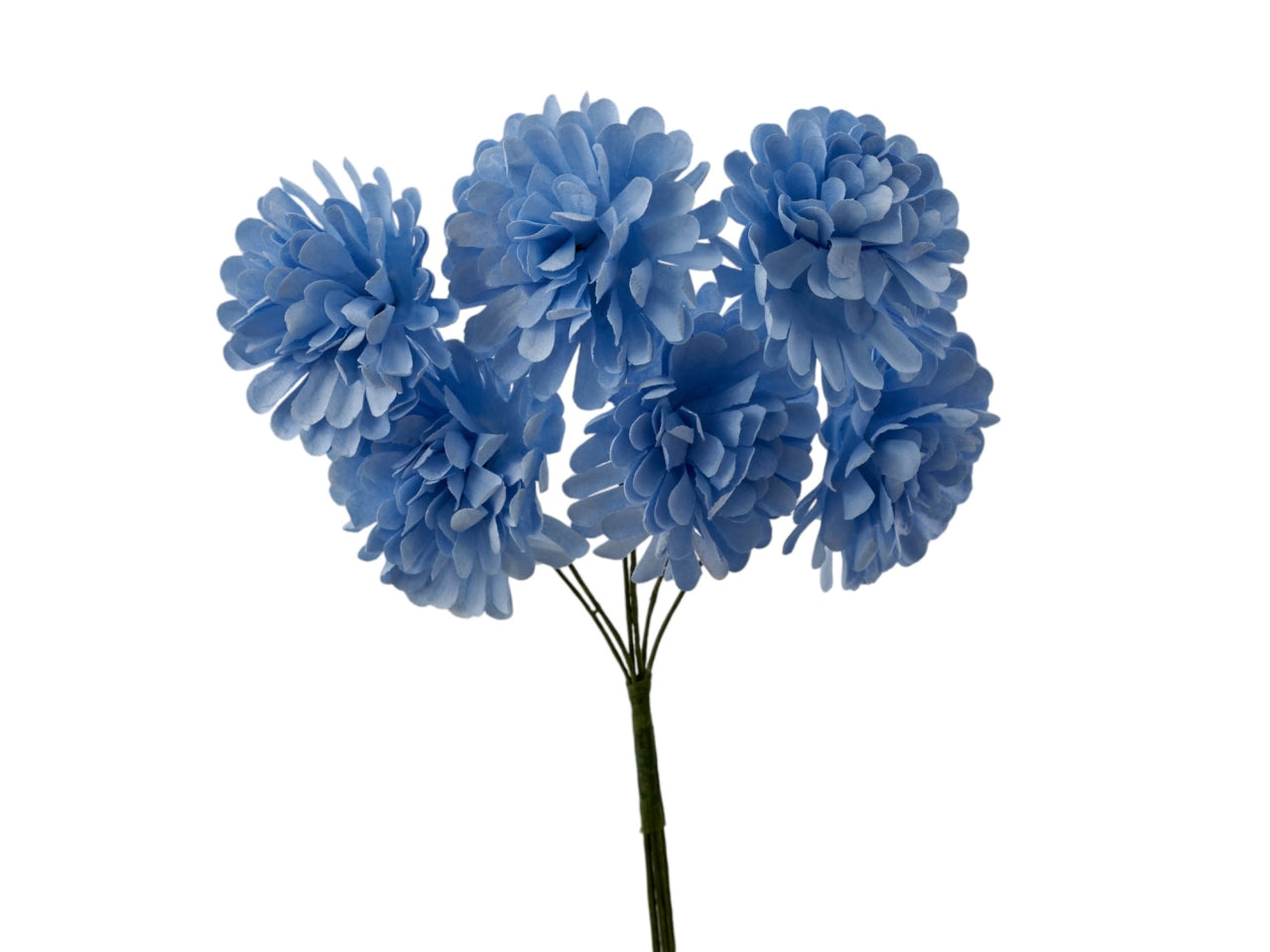 Dalia mini celeste diametro 3cm, confezione da 72 pezzi