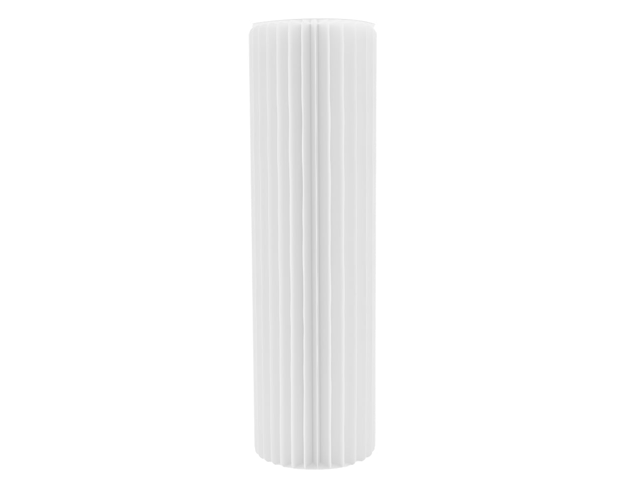 Colonna in carta plissettata diametro 30xh.100cm bianco latte