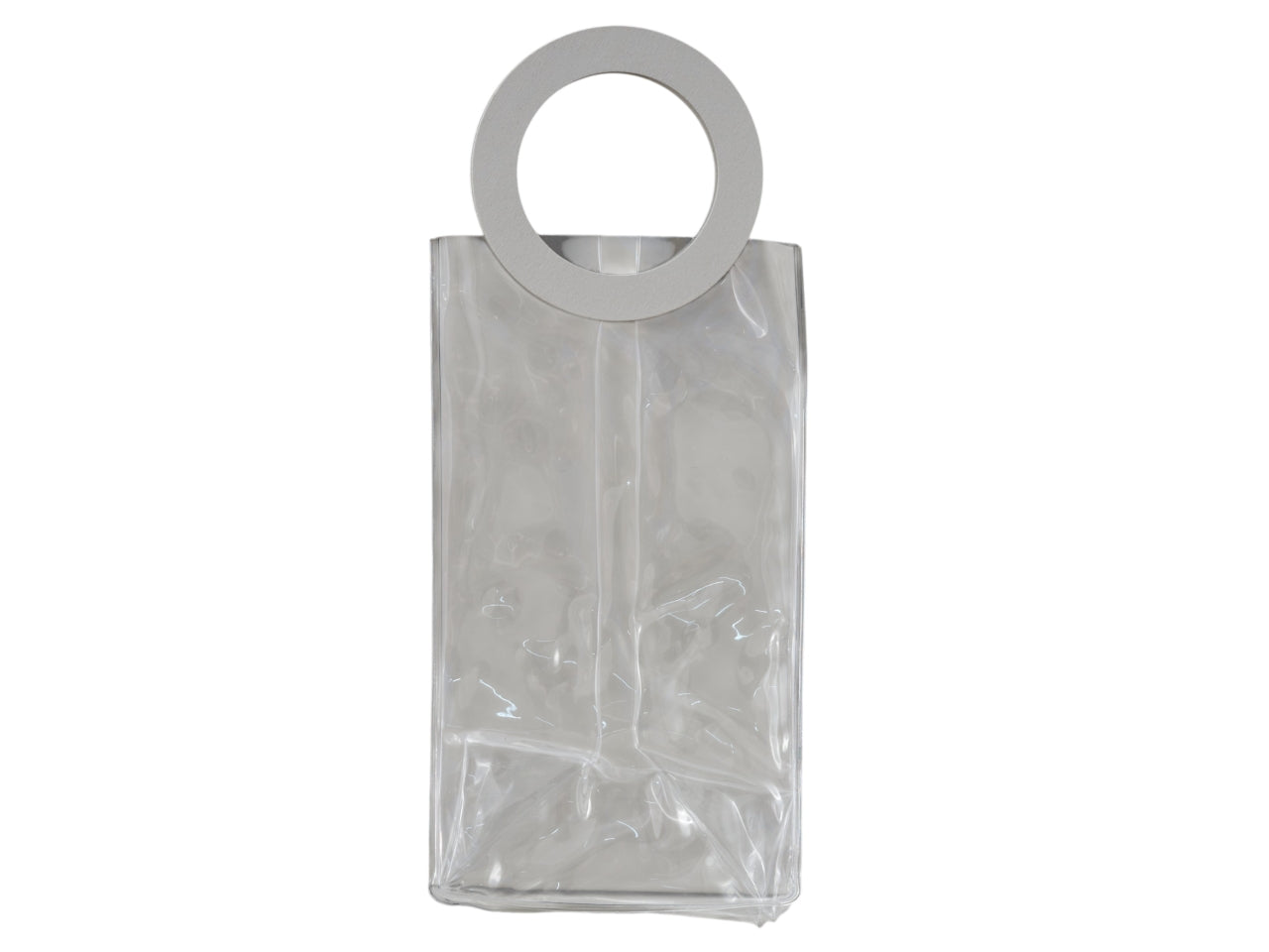 Busta con manico tondo 7x14cm bianco