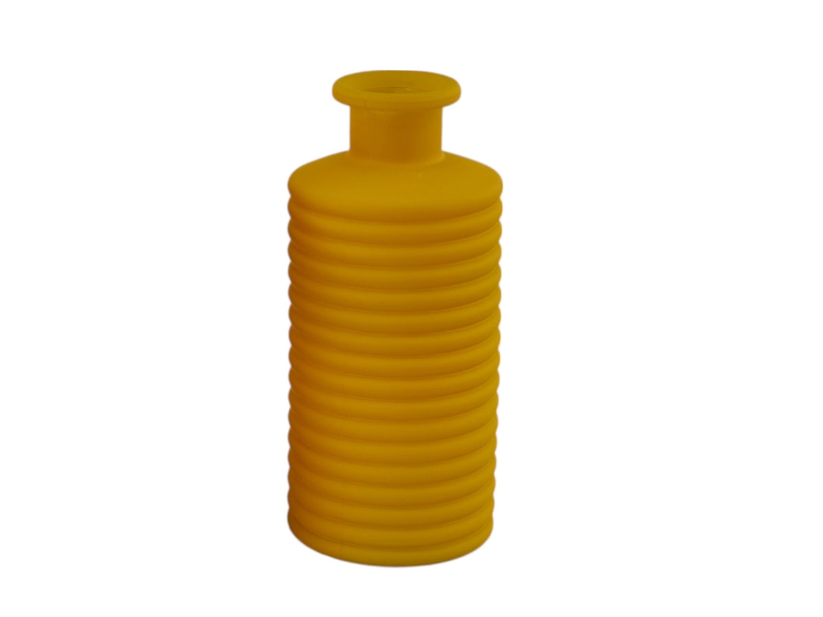 Matt vaso righe 9,5xh.21,3cm giallo