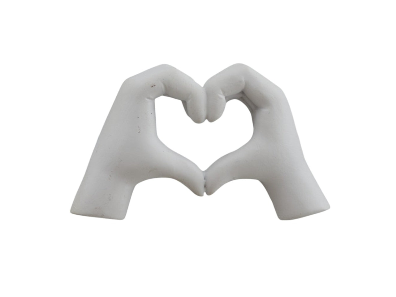 Magnete mani a cuore bianco