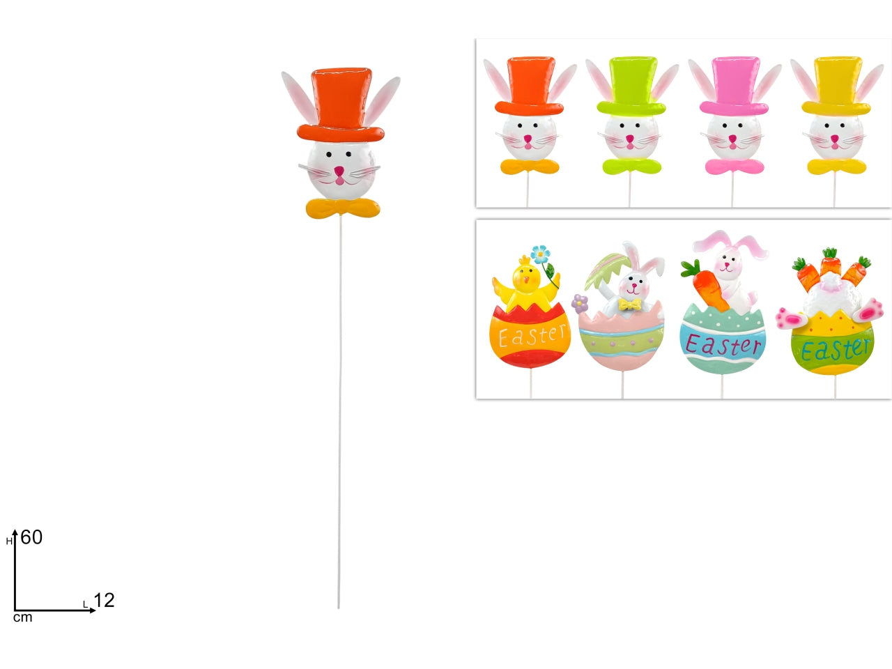 Spillone metallo coniglio assortito