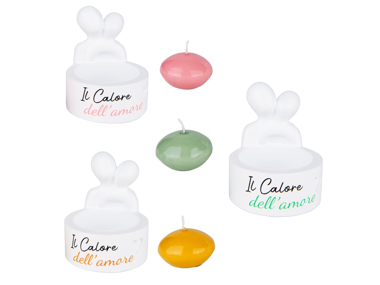 Calore porta piante in terracotta 6,5xh.7,5cm bianco e scritte assortite