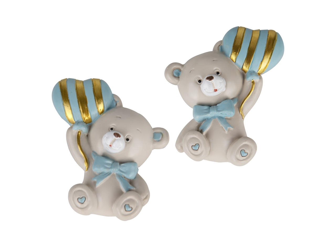 Pupo orso in resina con magnete 6cm celeste, 2 assortimenti