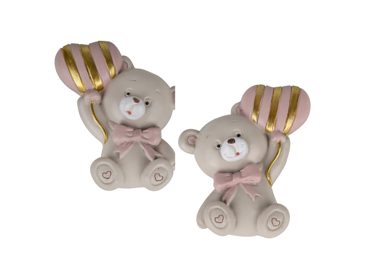 Pupo orso in resina con magnete 6cm rosa, 2 assortimenti