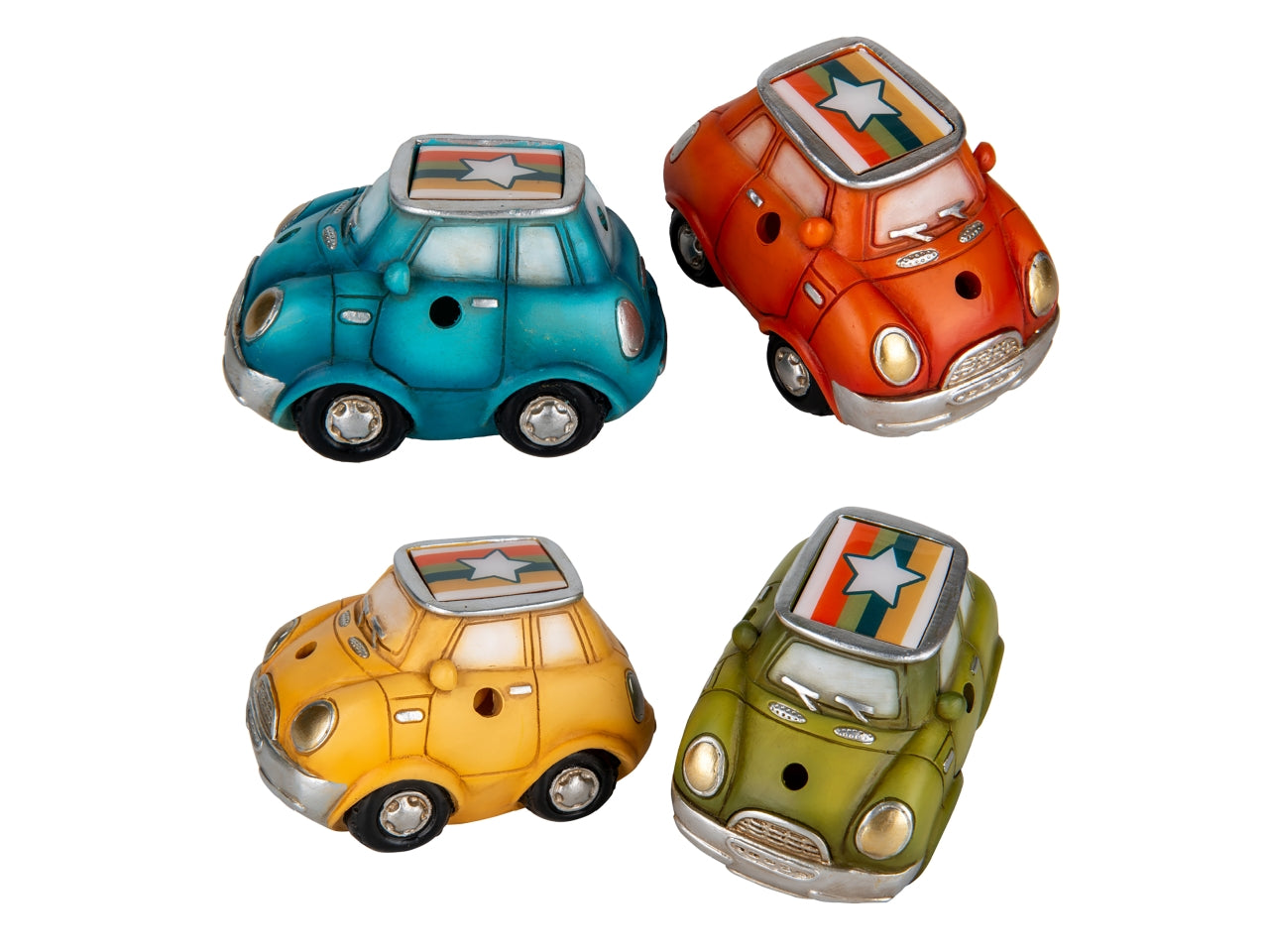 Speed auto in resina con led 10cm in 4colori assortiti