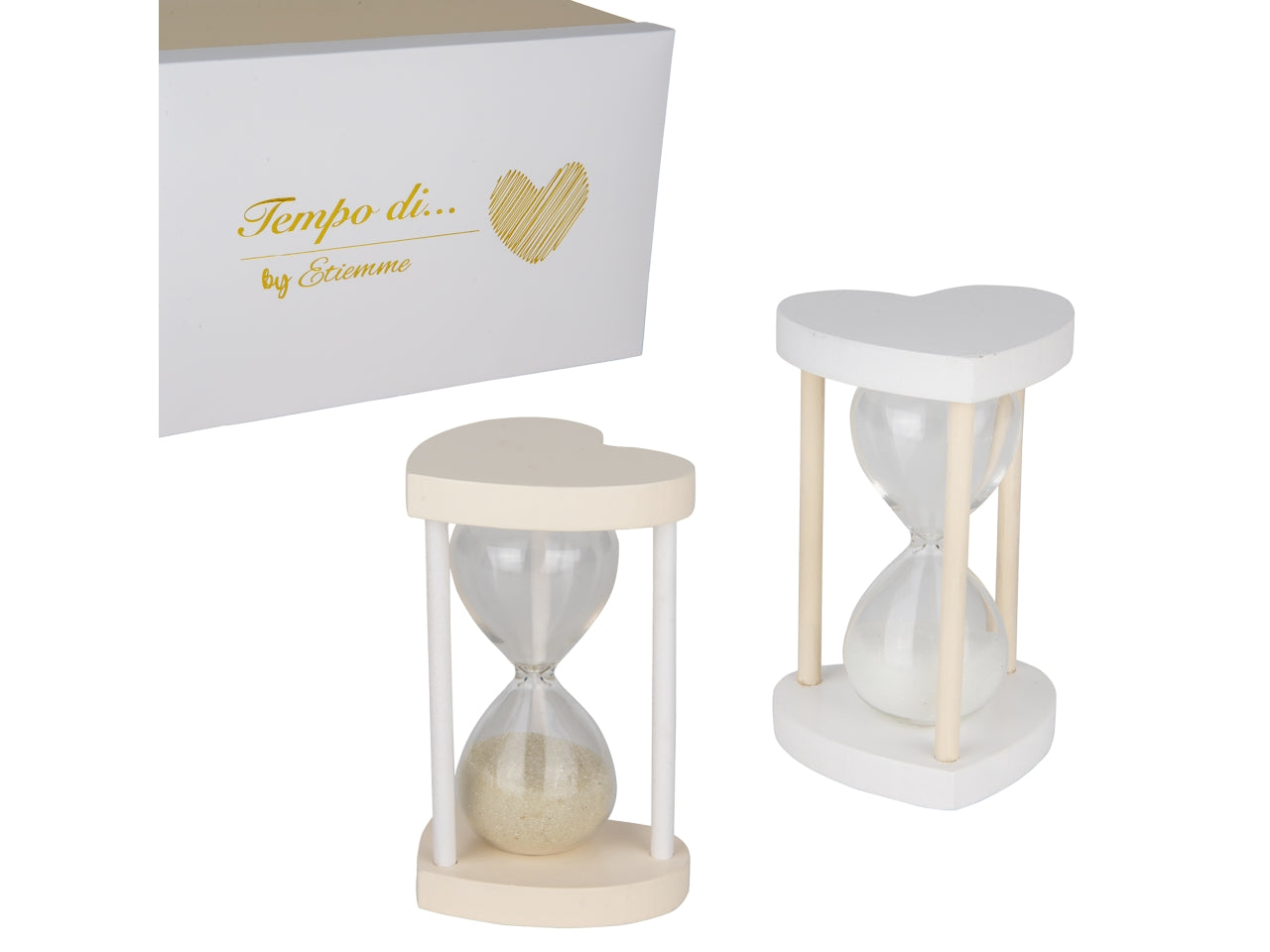 Sequenze clessidra cuore 10cm 2assortimenti