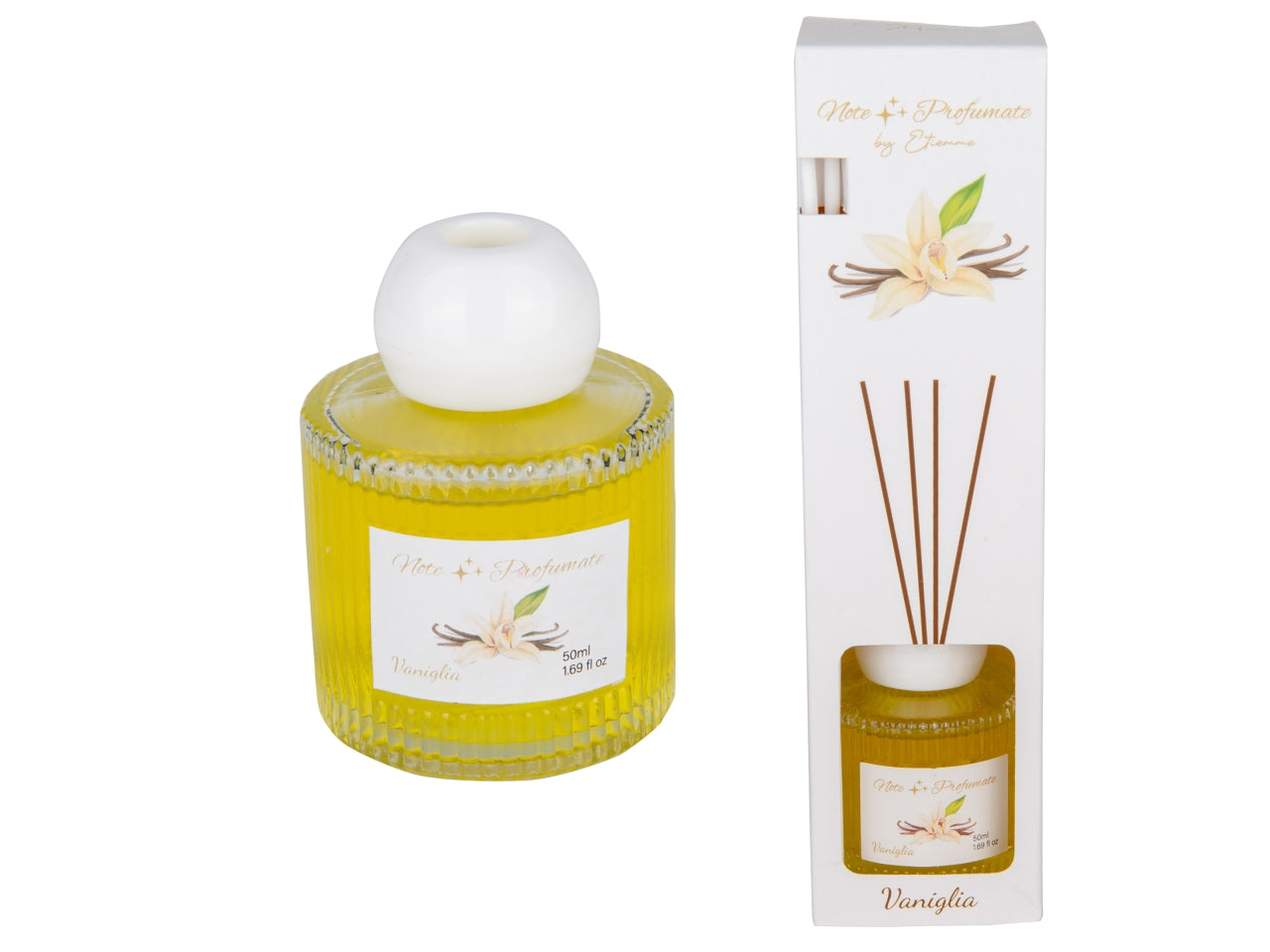 Aroma diffusore con bacchette 50ml vaniglia$