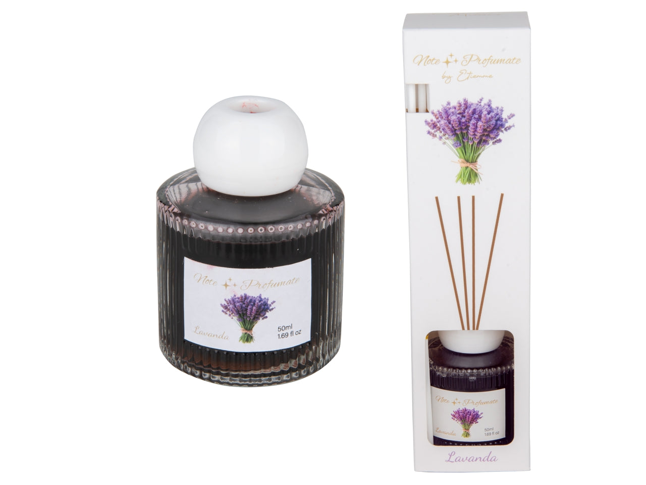 Aroma diffusore con bacchette 50ml lavanda$