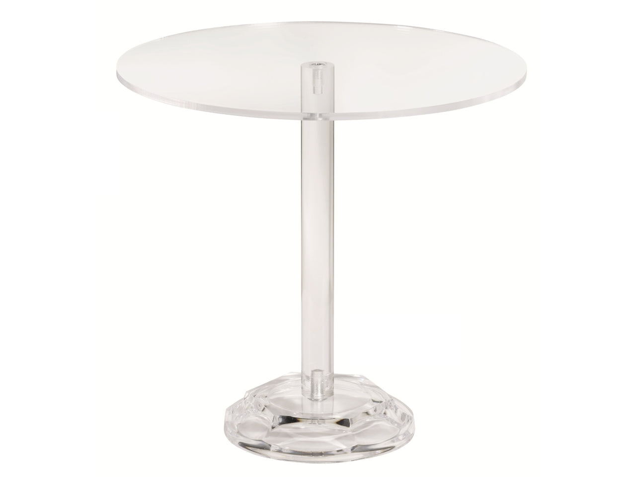 Estetic tavolo expo in plexi diametro 30xh.28cm trasparente