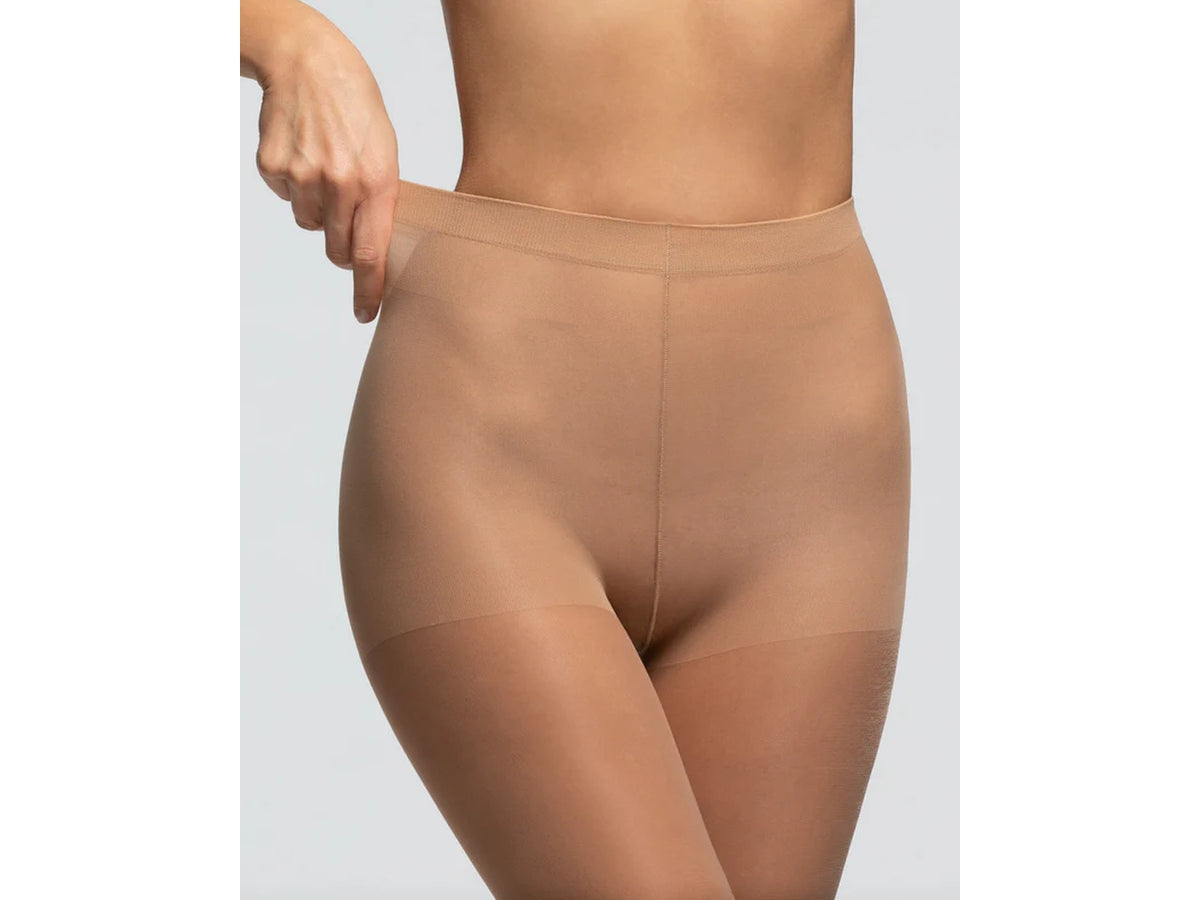 Collant pompea top 20 denari taglia 1/2-S colore polvere dorata