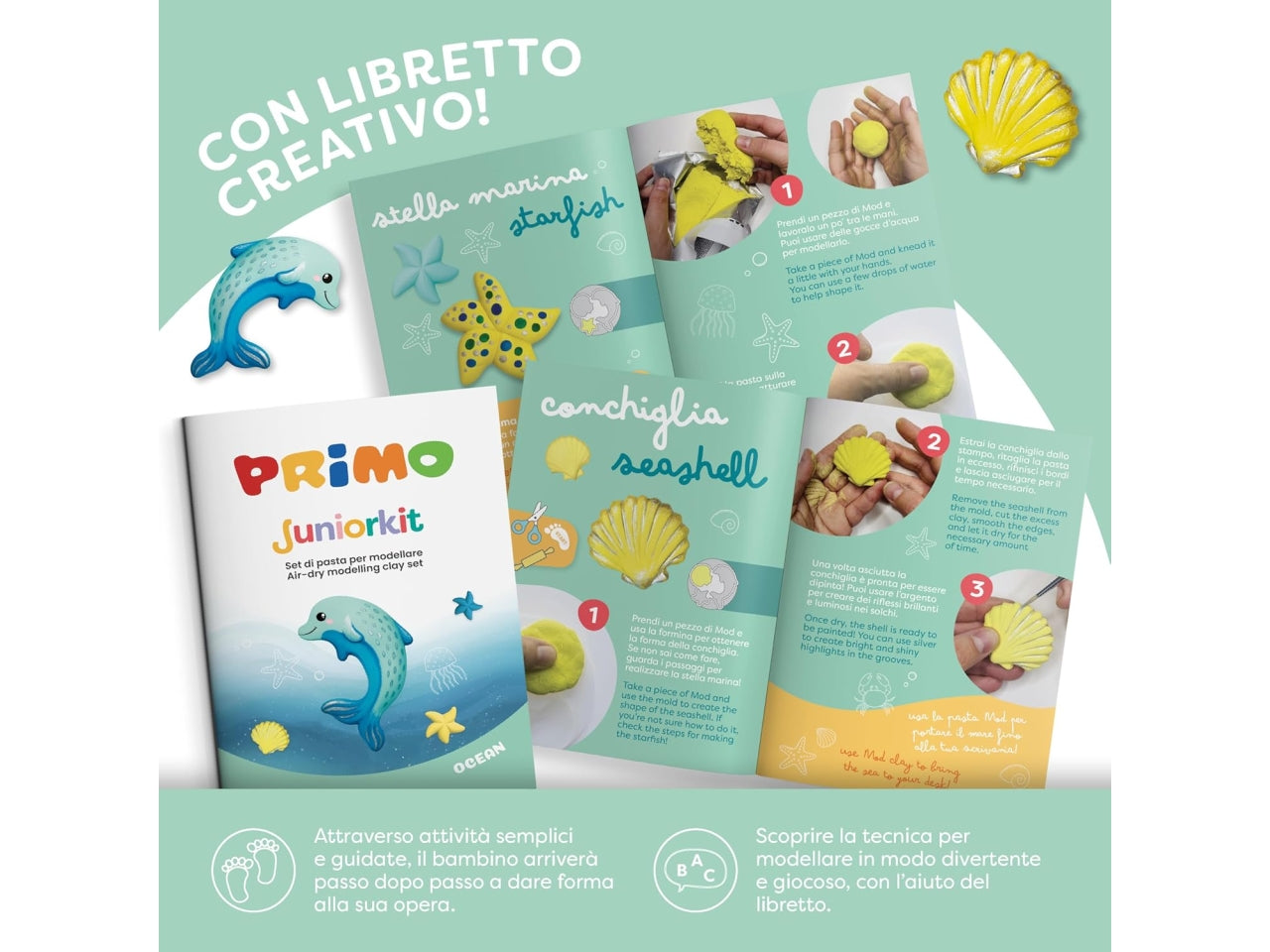 Primo Juniorkit pasta da modellare ocean