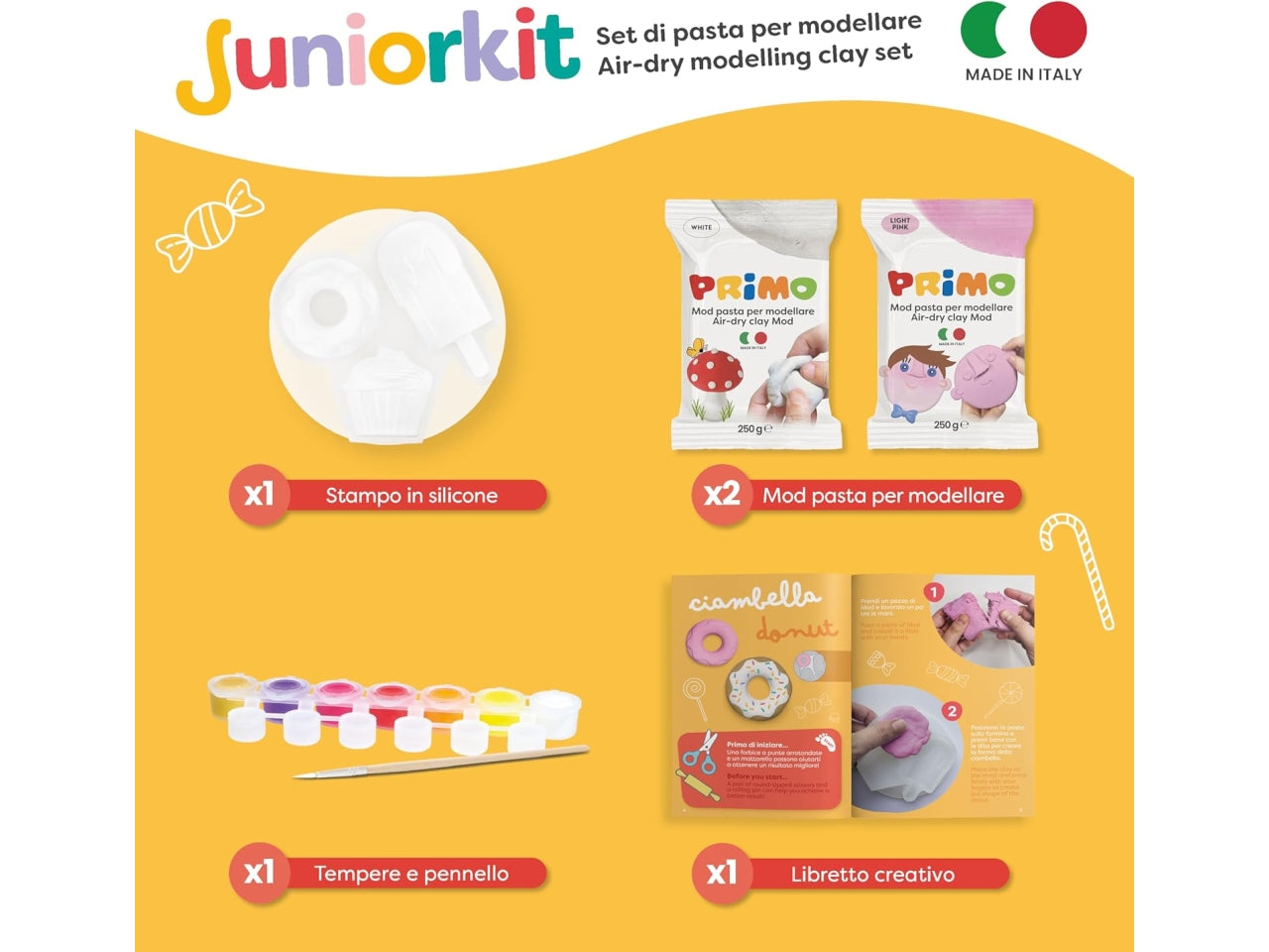 Primo Juniorkit pasta da modellare sweet creation