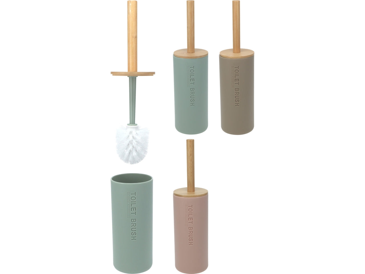 Portascopino wc in 3 colori assortiti