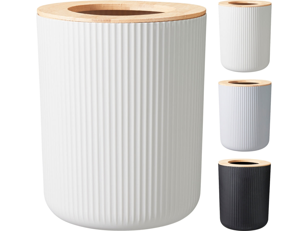 Pattumiera bagno 20x24cm in 3 colori assortiti