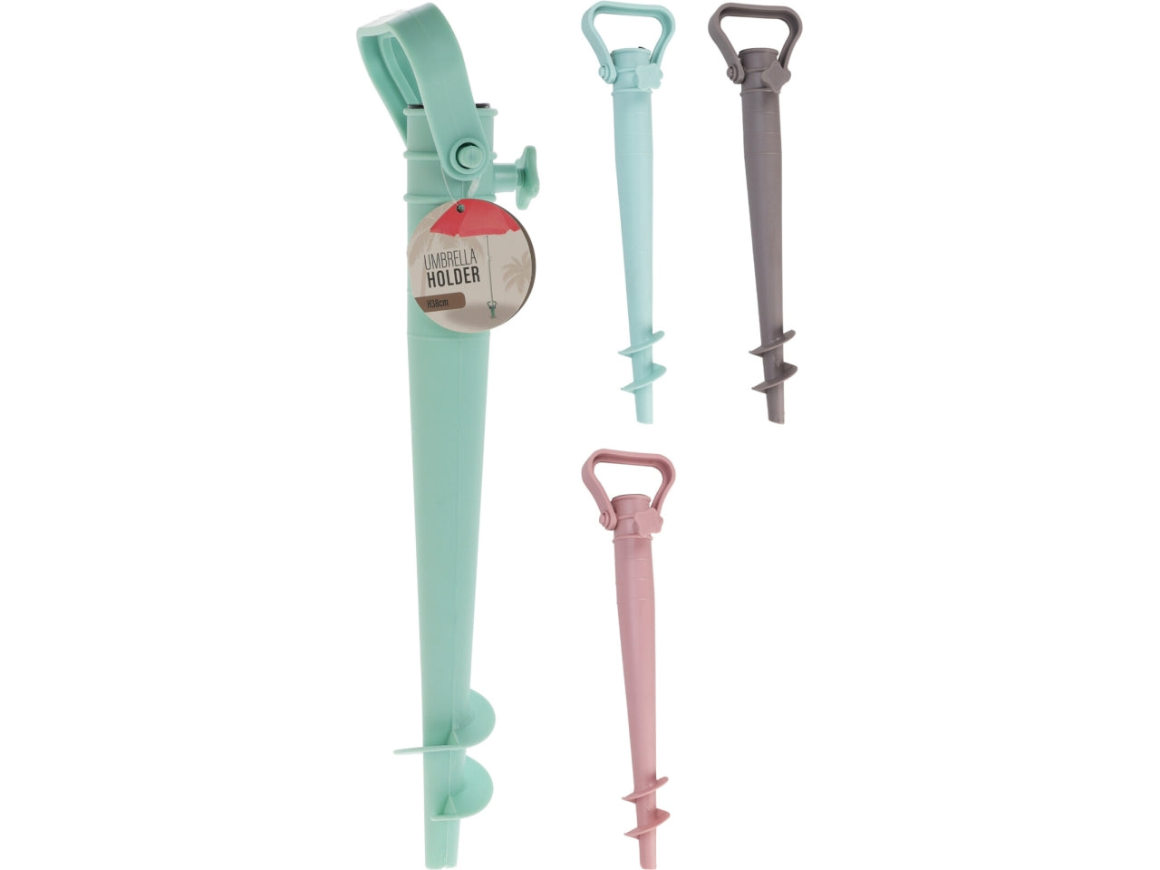 Picchetto per ombrellone 38cm, colori assortiti