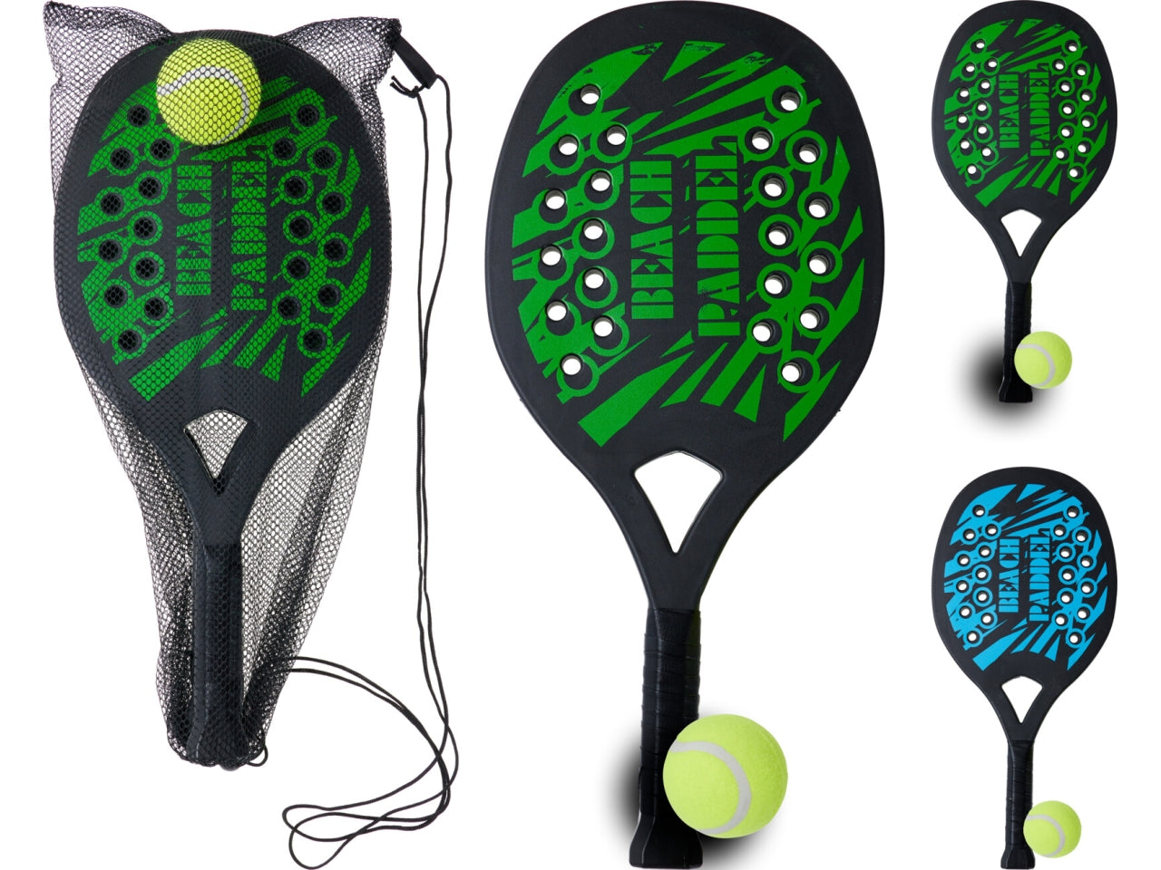 Racchetta padel con pallina, 2 colori assortiti