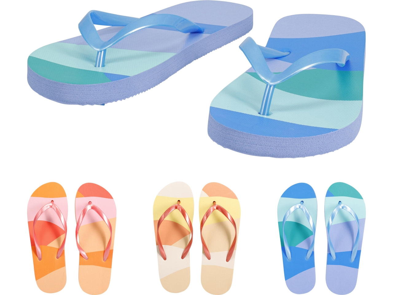 Infradito donna fantasia, taglia dalla 36 alla 41 in 3 varianti di colori