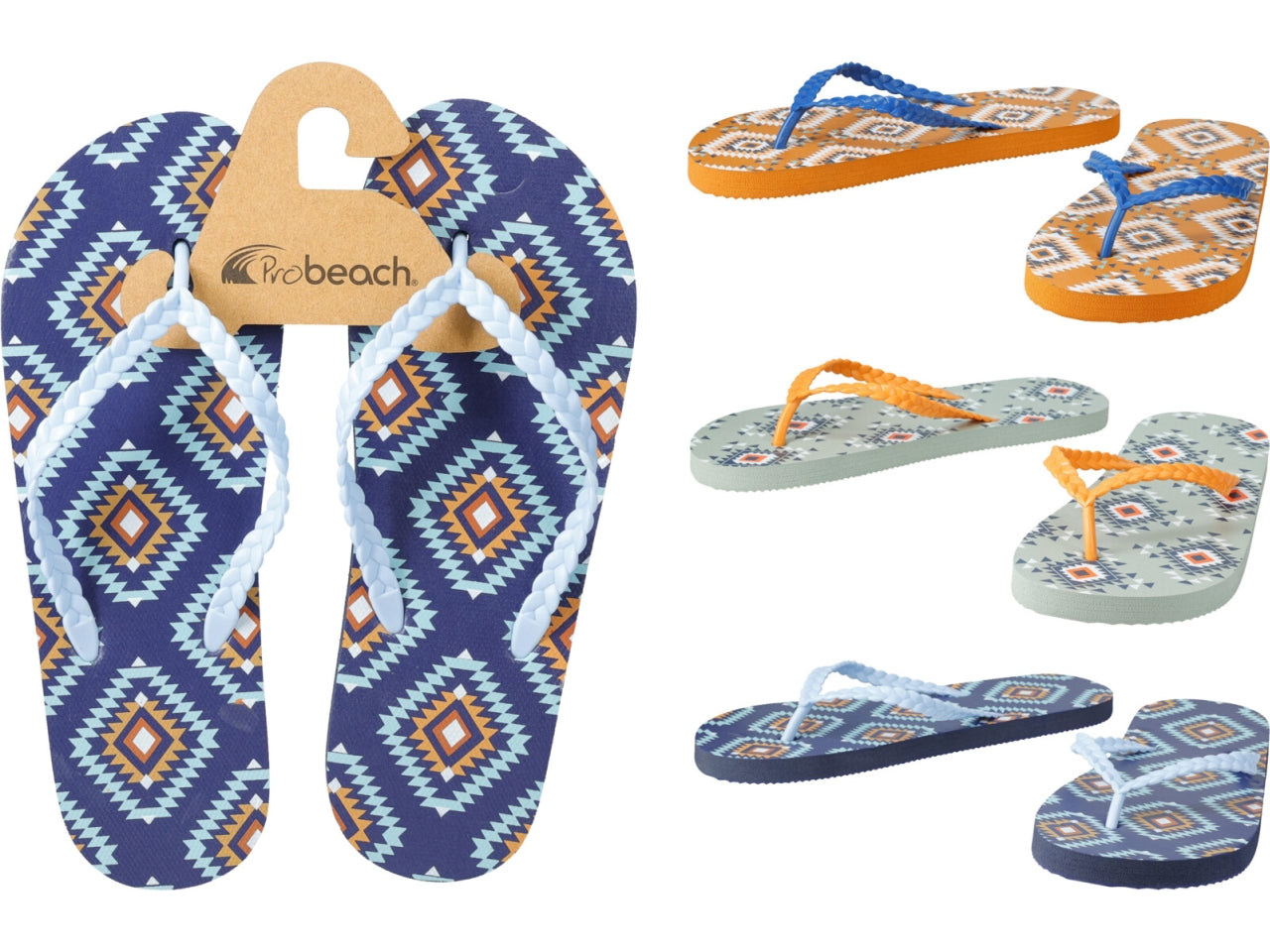 Infradito donna decorato, taglia dalla 36 alla 41 in 3 varianti di colori