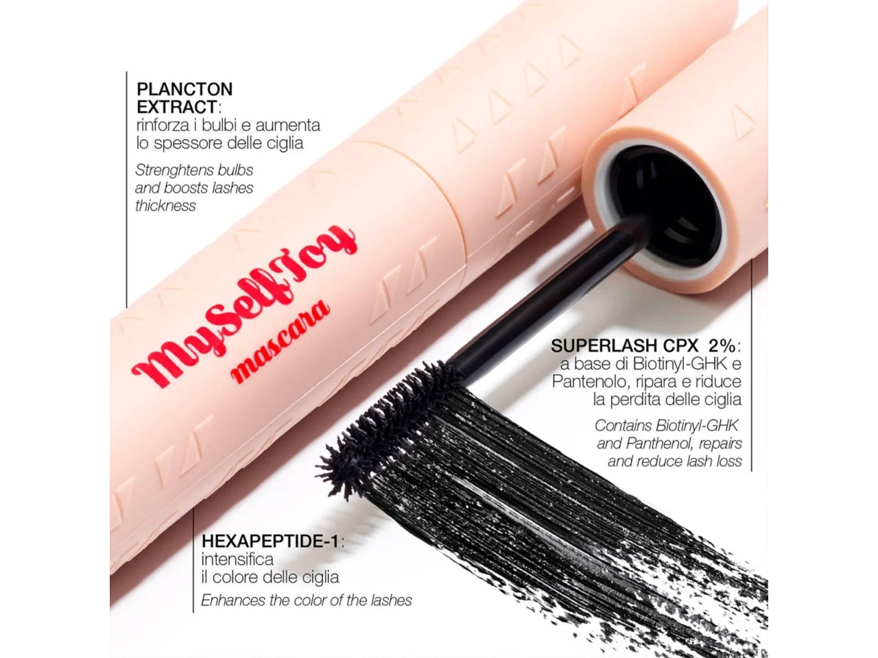 Diego della Palma pochette con mascara myselftoy e matita occhi nera $