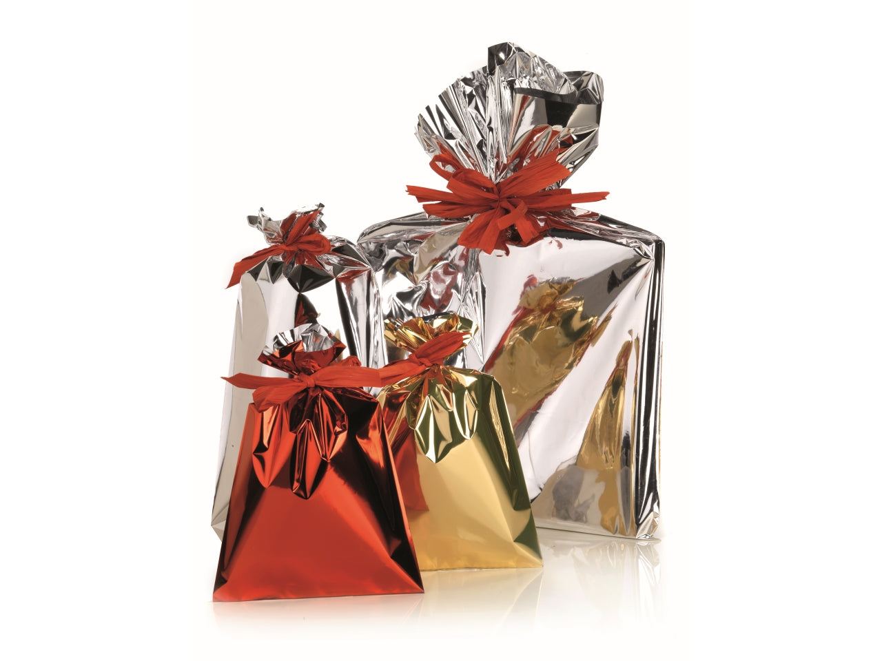 Buste argentate con fondo pieno cm70x100 di colore dorato la confezione contiene 25 pezzi