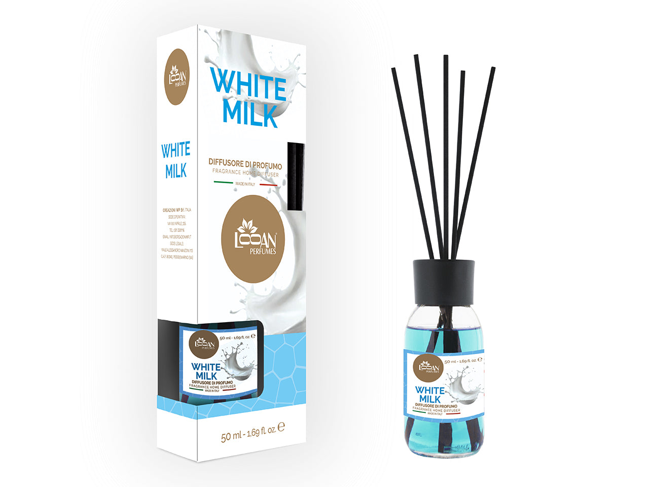 Diffusore home fragrance 50ml looan white milk new