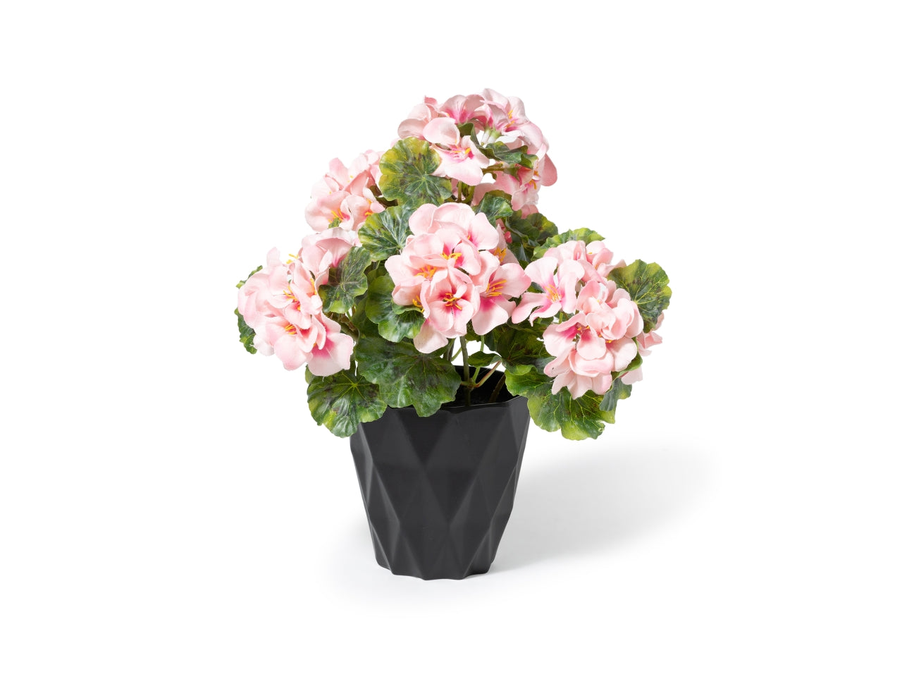 Geranio artificiale in vaso 21xh.29cm rosa