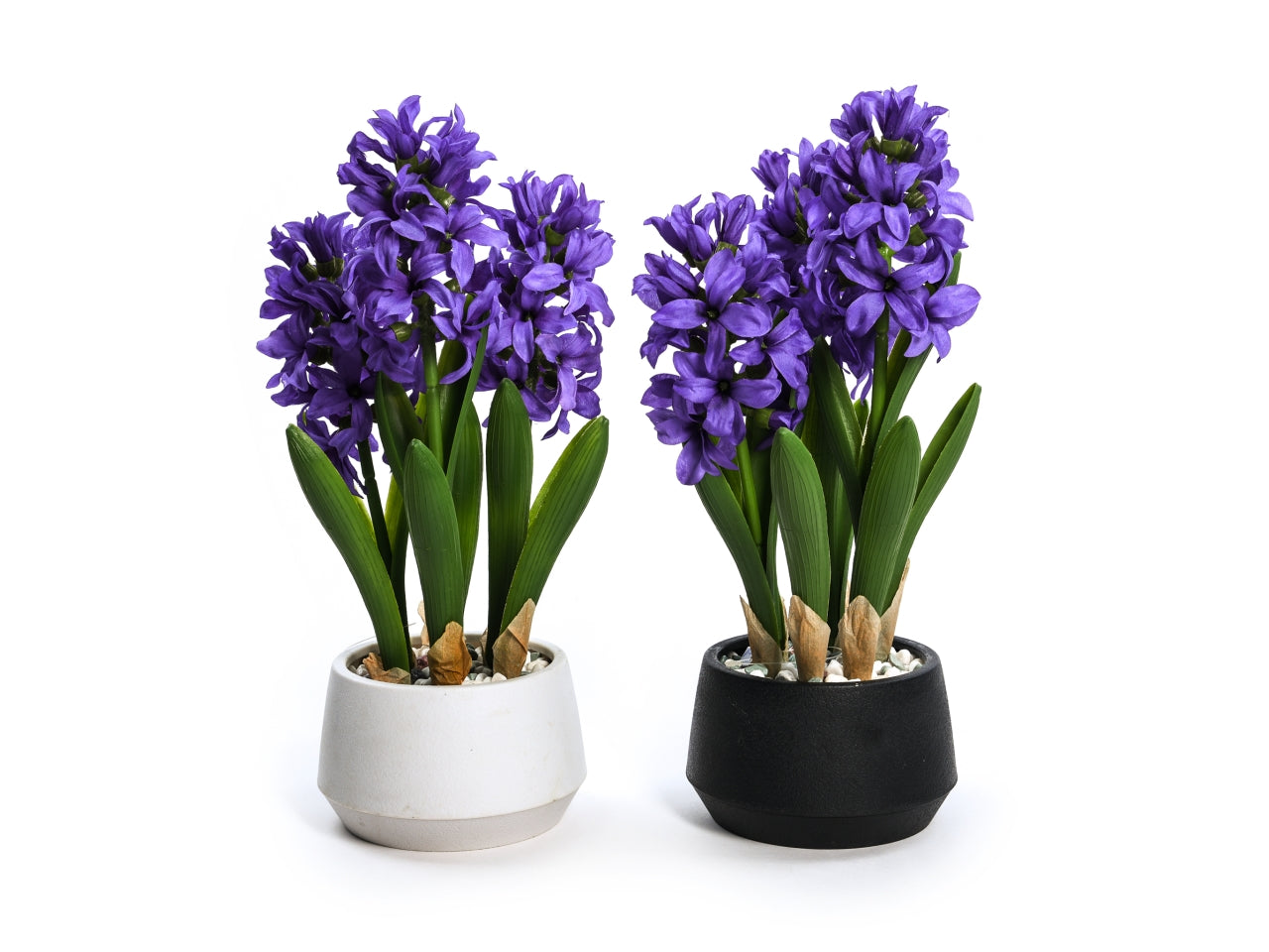 Giacinto artificiale in vaso d.16xh.33cm lilla