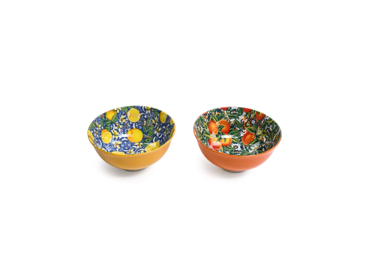 Ciotola in porcellana 12xh.6cm con decori assortiti