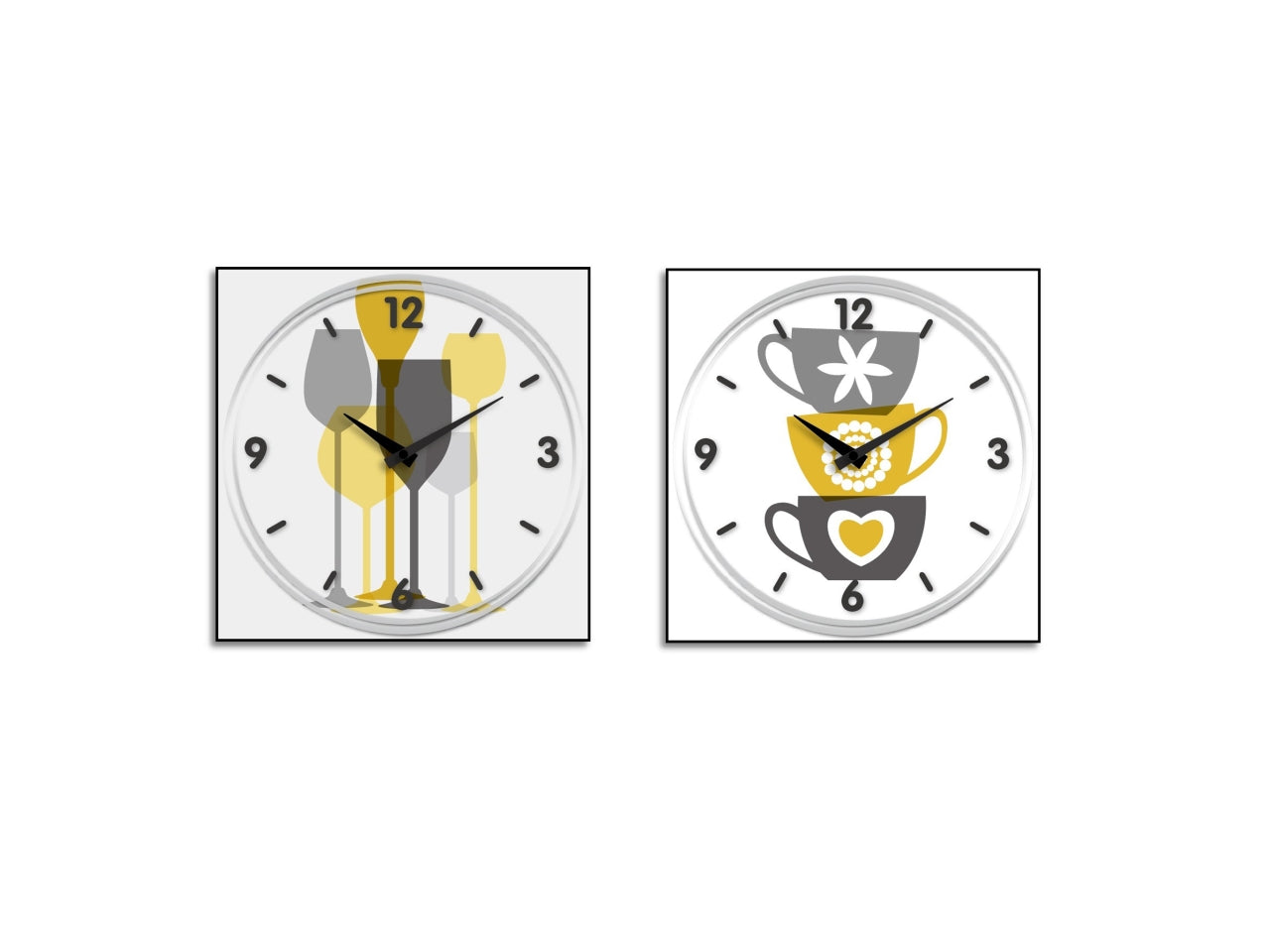 Orologio da parete 30x30cm decori assortiti