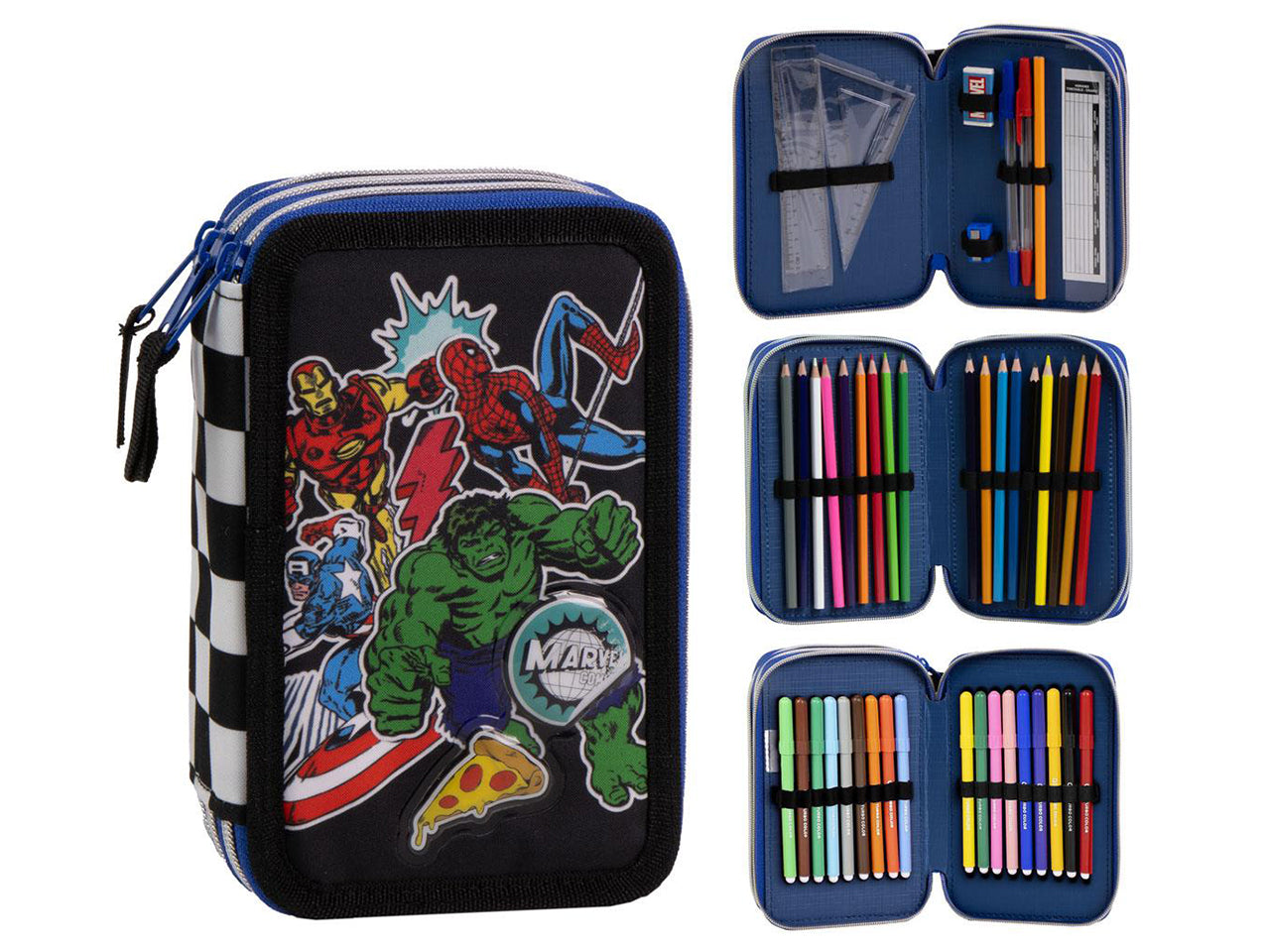 Avengers giotto torna all'astuccio con accessori $
