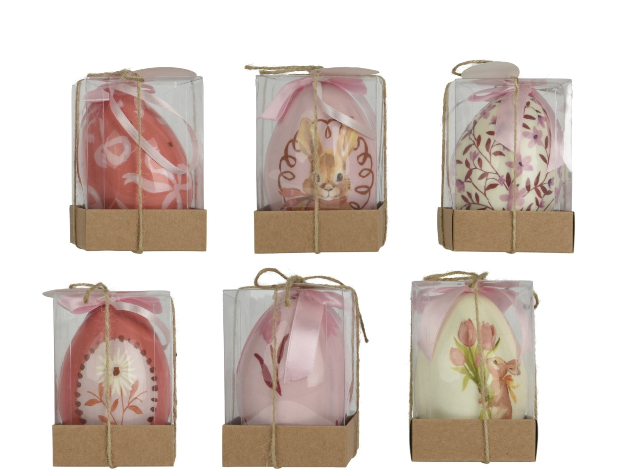 Appendino uovo in box 6 assortiti d.9xh.12cm