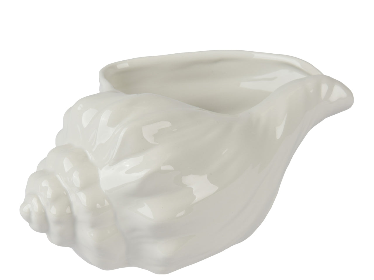 Conchiglia in dolomite bianca 17x28xh.14cm