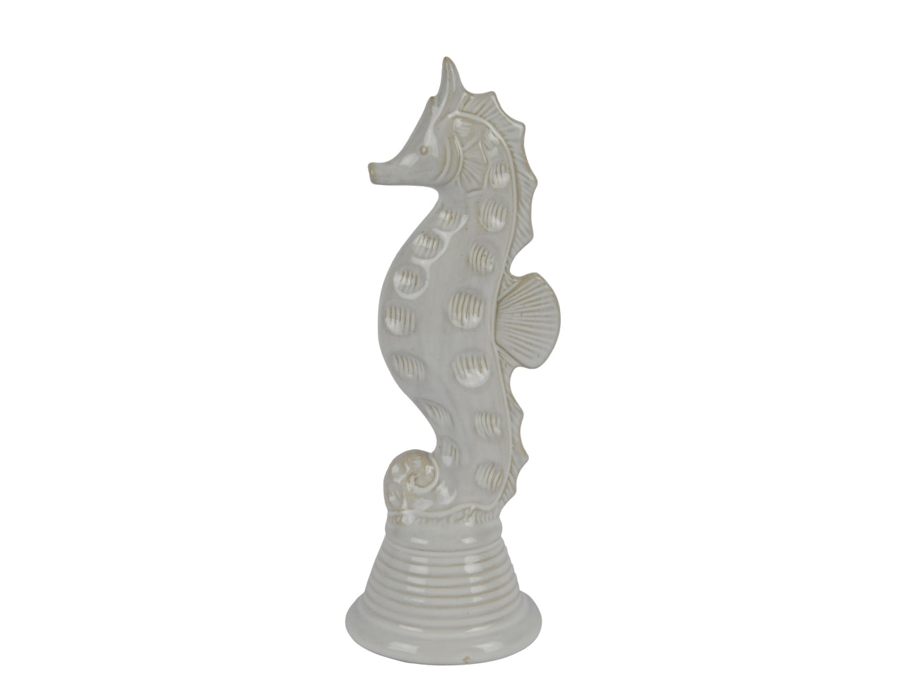 Cavalluccio porcellana beige 10.4x9.9xh.28.3cm