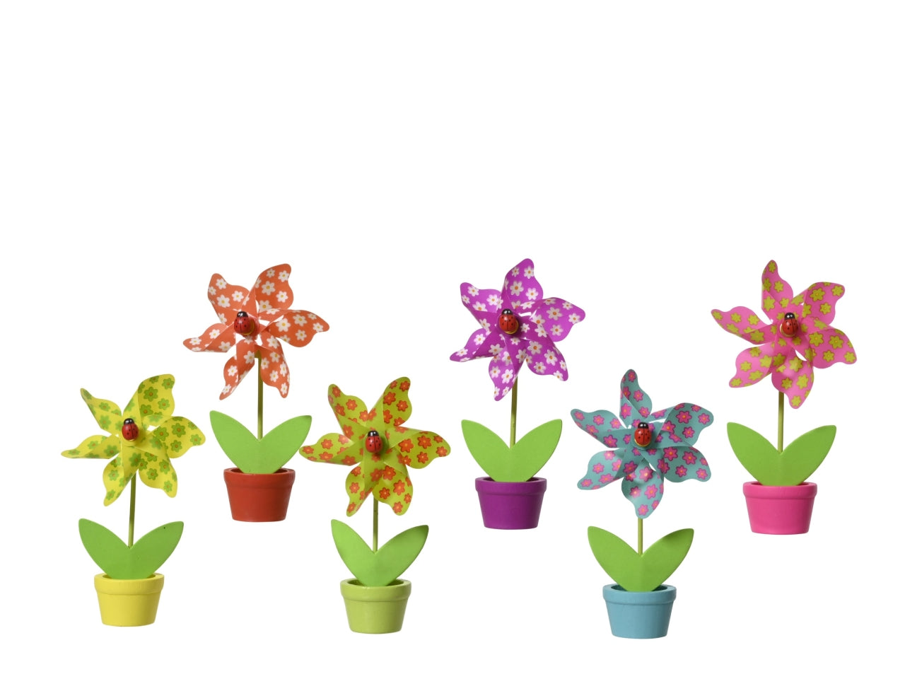 Girandola in plastica 6 assortiti 9x4.5xh.15.5cm