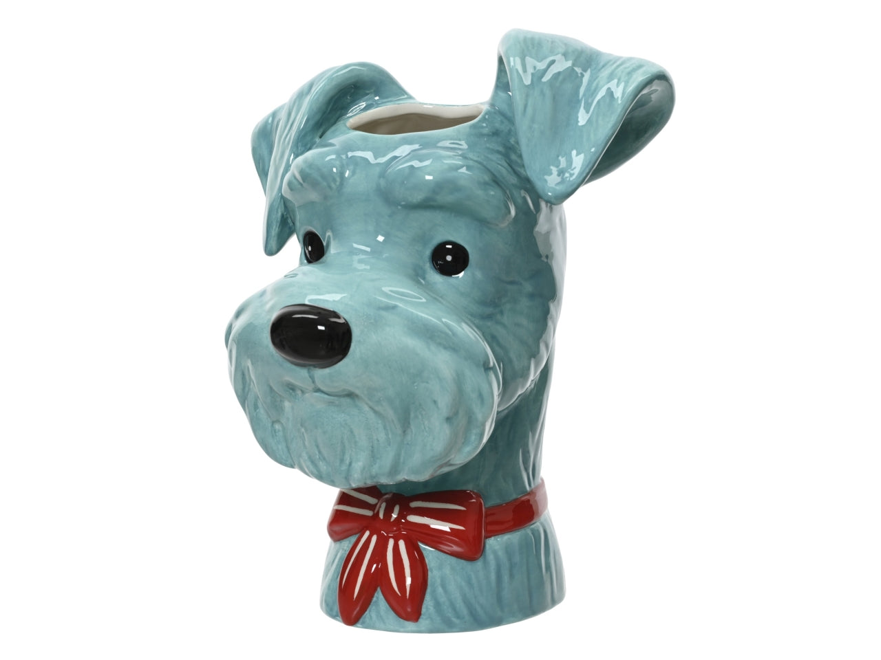 Vaso dolomite schnauzerceleste 18.3x16xh.22.6cm