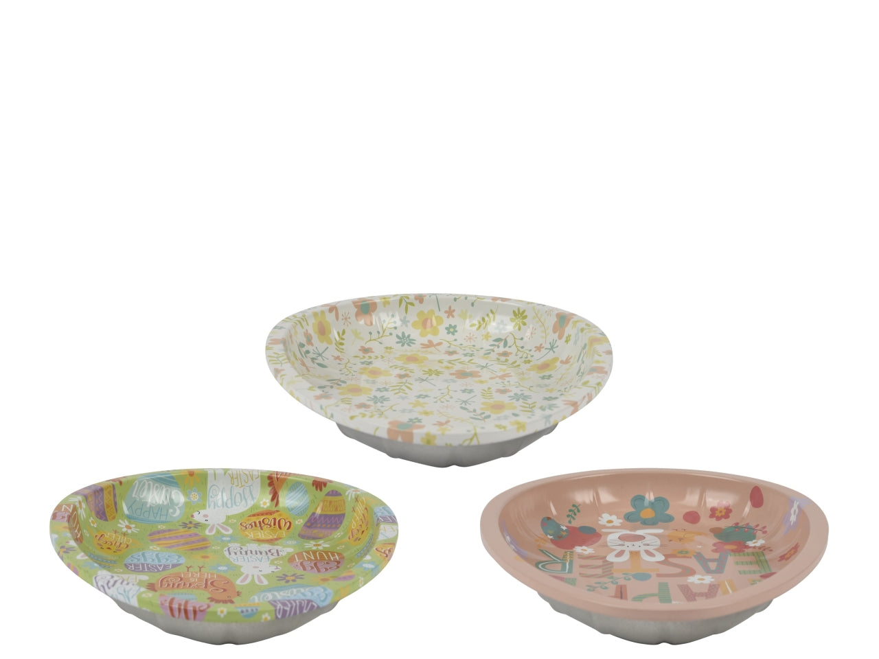 Piatto uovo 3 assortiti 2.8x18xh.26cm