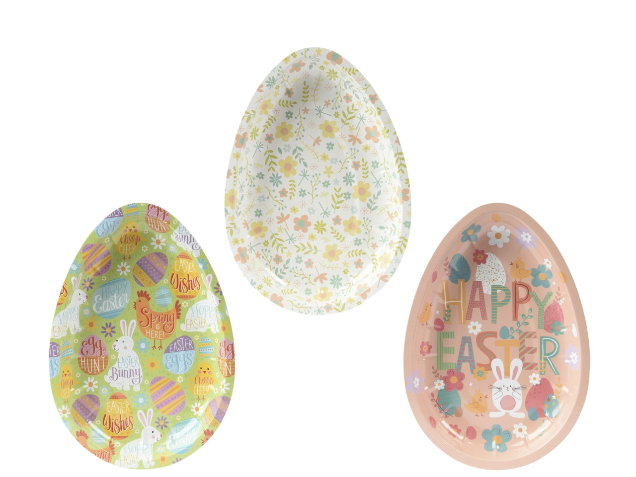 Piatto uovo 3 assortiti 2.8x18xh.26cm