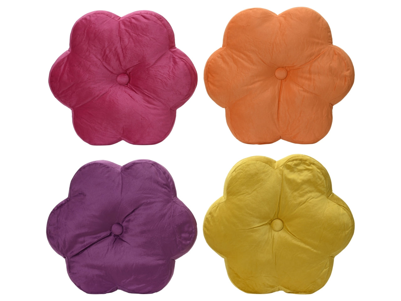 Cuscino fiore 4 assortiti 38x38xh.4cm