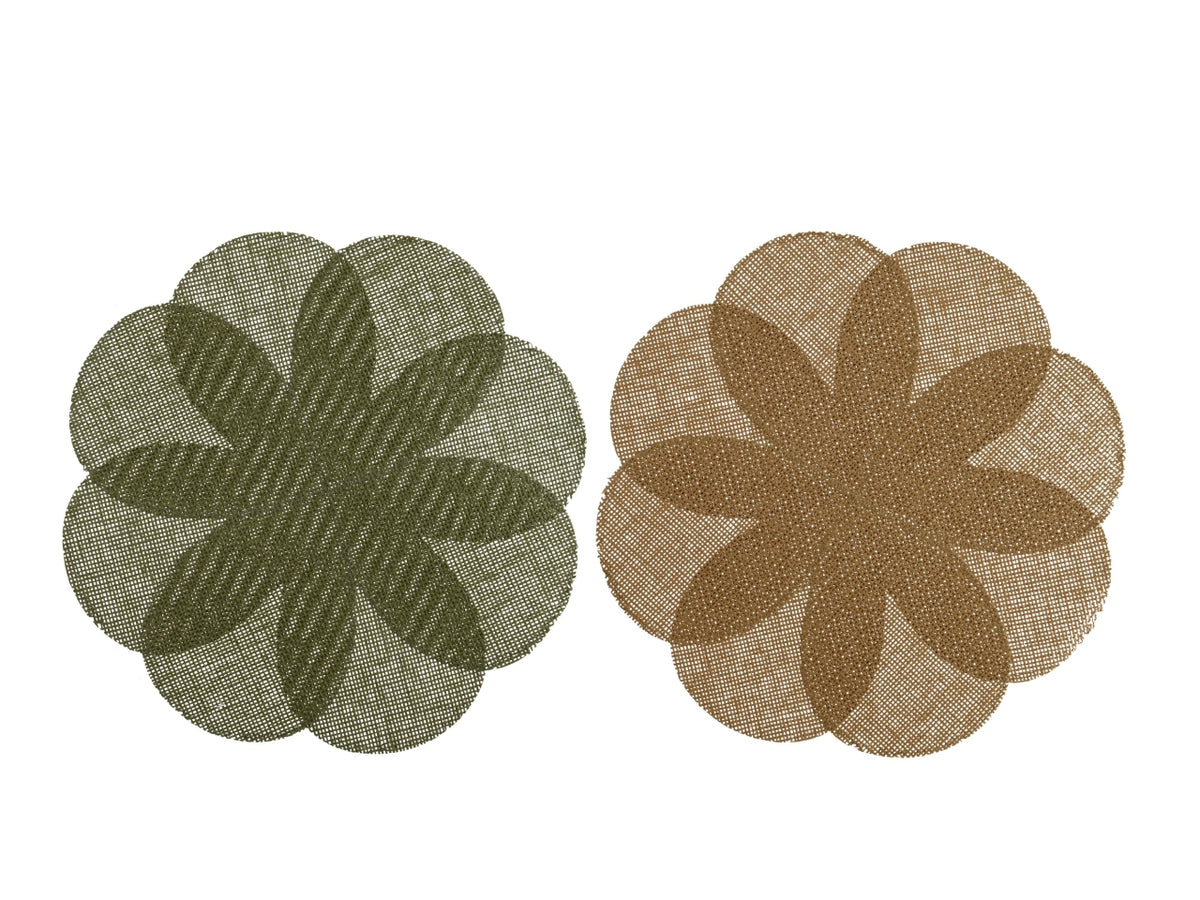 Tovaglietta carta fiore 2 assortiti d.38cm