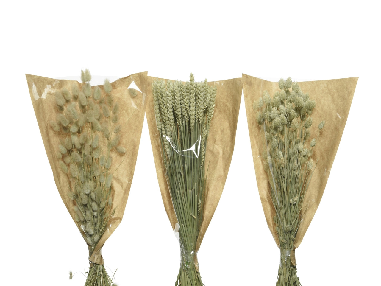 Mazzolino fiori secchi 3 assortitid.14xh.60cm