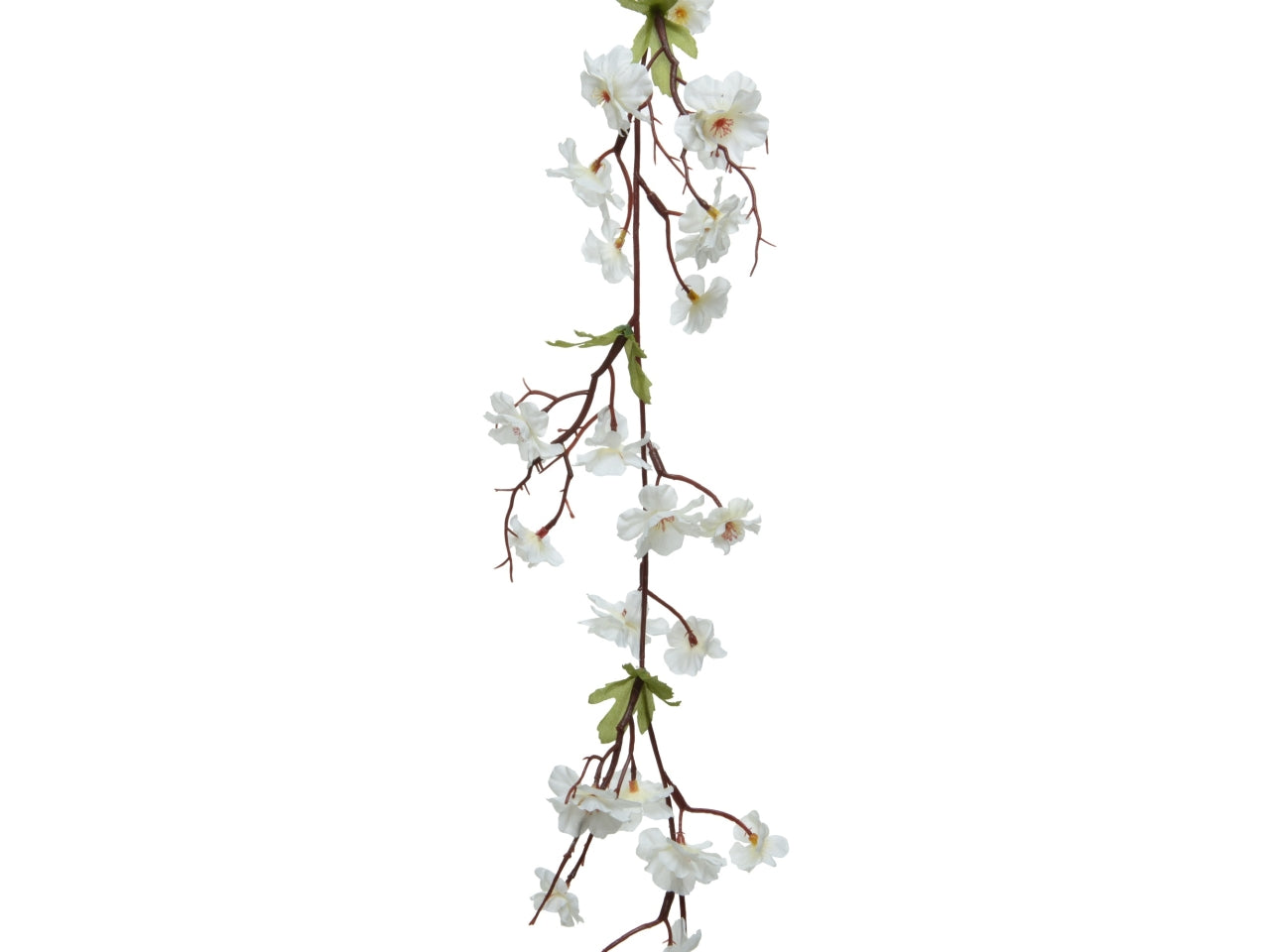 Ghirlanda bocciolo pesco bianco 15x8xh.187cm