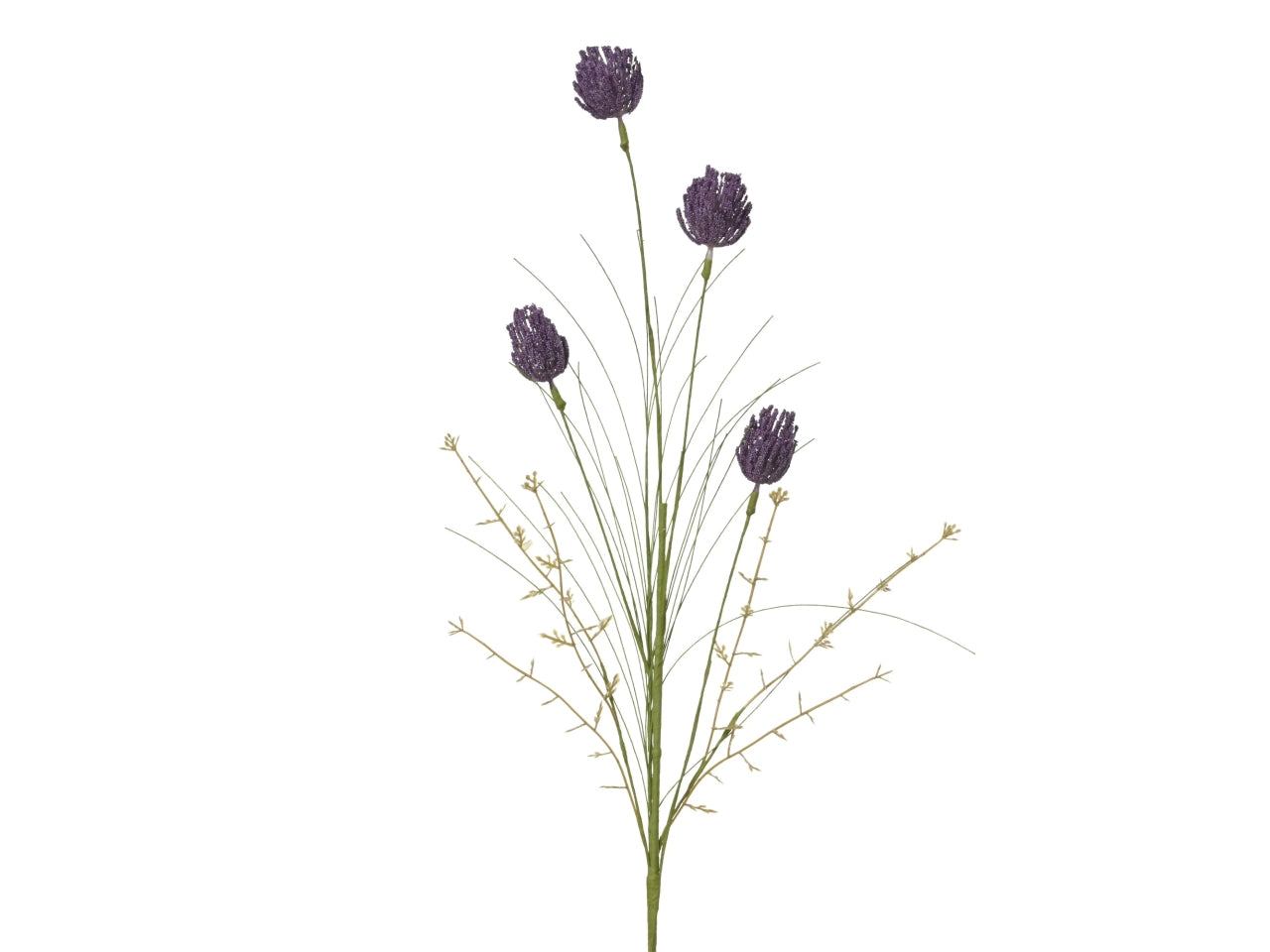 Mazzolino boccioli viola 70x10xh.3cm