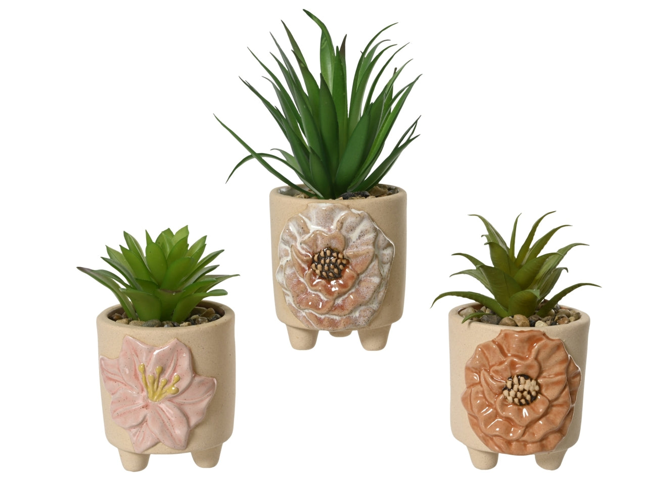 Vaso piantine 3 assortiti 7.3x7xh.15.5cm