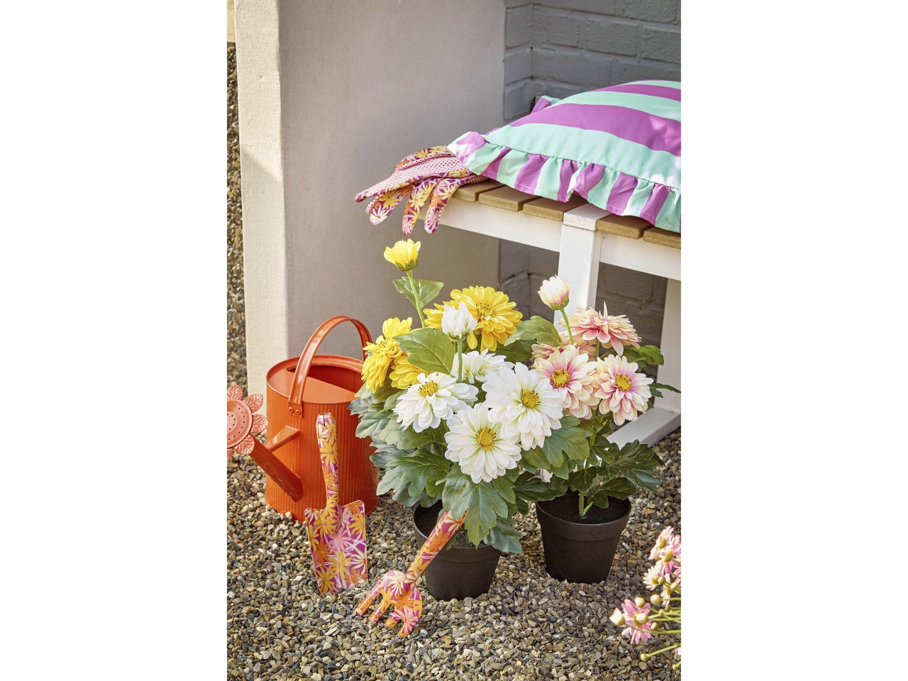 Vaso zinnia 3 assortiti d.25xh.40cm