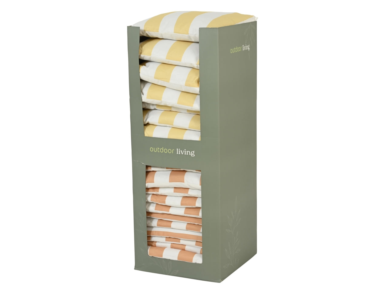 Cuscino quadrato rigato 2 assortiti 45x45xh.4cm